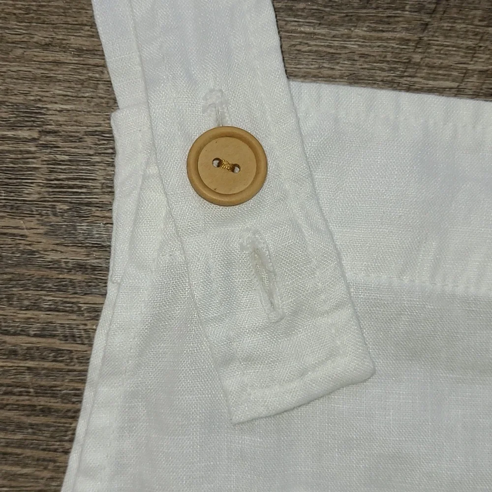 NWT! Mate the Label Maya Linen Overalls - White - Picture 9 of 15
